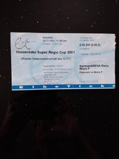 Sammelticket Super Regio Cup 2001 15.12.2001