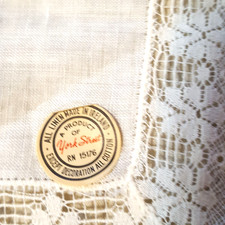 NEW Vintage Linen Irish Linen Lace Bridal Hankie Handkerchief