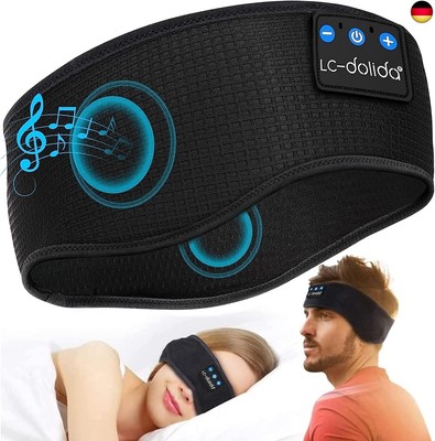 LC-dolida Schlafkopfhörer Bluetooth 5.4, Schlaf Stirnband Kopfhörer Headband S