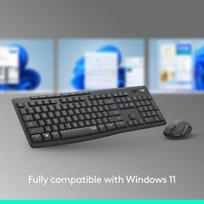 Logitech MK295 Wireless Mouse & Keyboard Combo with SilentTouch Technology