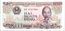 Vietnam 25pc UNC Lot of 2000 Dong 1988 Pick-103A