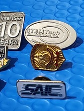 Vintage Random Lot Of Service Pins Lapel 10 Yrs Walmart Accident Free