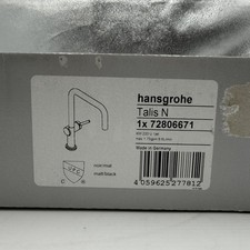 hansgrohe 72806671 Talis N Rubinetto da cucina ad arco alto nero (nero opaco)