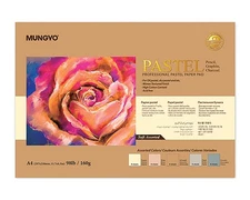 Professional Pastel Paper Pad A4 160Gsm Assorted Colors For Art 30 Sheets