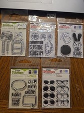"We R Memory Keepers" Lot of 5 Assorted - Clear Mini Stamps