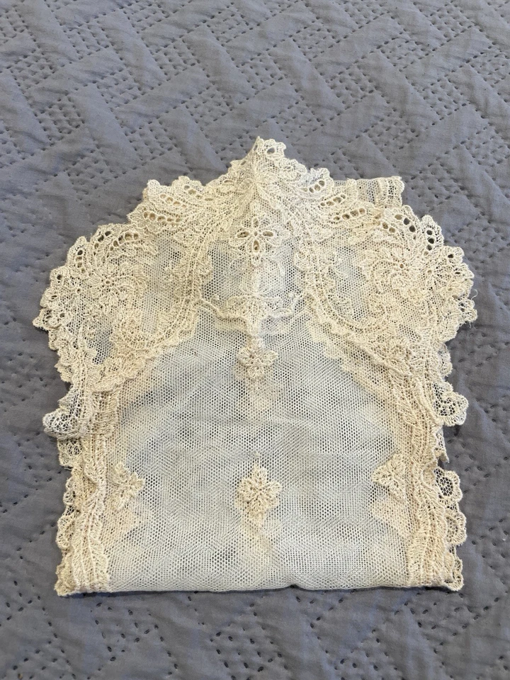 Винтажная антикварная детская одежда кружевная вязаная крючком лот из 20 предметов разнообразие 1940-е 1920-е как есть - Изображение 3 из 4