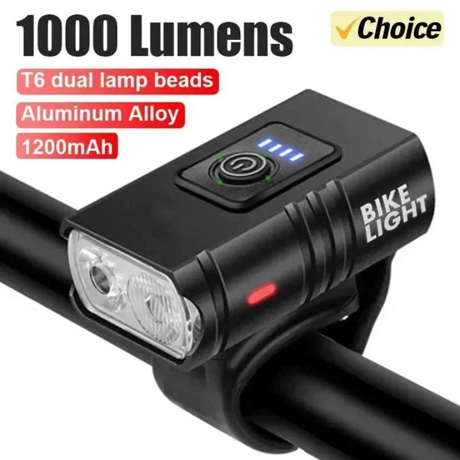 Bike Light Set Rechargeable LED Bicycle Lights Waterproof Headlight Front Rear A