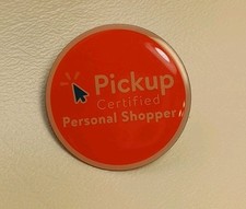 Walmart Pickup Certified Personal Shopper Lapel Pin Back Online Grocery Pickup