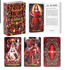 The Path of Horror Tarot Card Deck and Guidebook for Beginners Readers Creepy