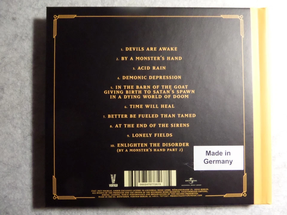 VOLBEAT god of angels trust CD Ltd. Deluxe Edition Mediabook expd booklet poster - Bild 4 von 4