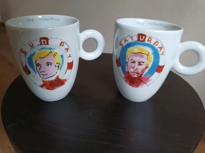 illy Art Collection 2005 - Julian Schnabel "Chuck" Mugs/Kaffeebecher 2er Set-TOP - Bild 1 von 4