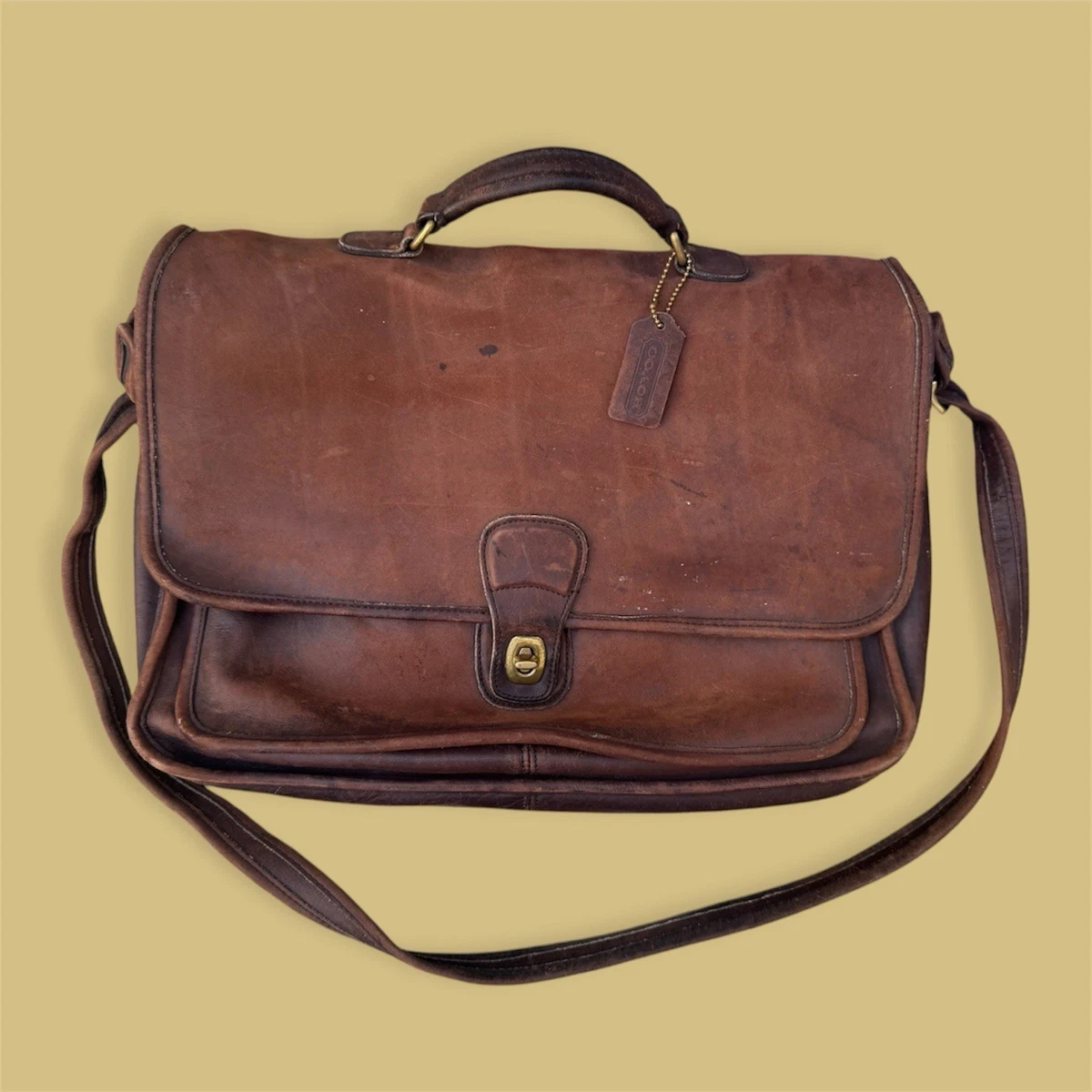 Brown Coach Messenger Bags for Men for sale | eBay