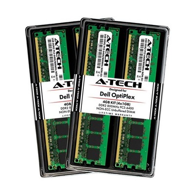 A-Tech 4GB (4X 1GB) Memory RAM Kit for Dell OptiPlex 960, 760, 755, 745, 740 ...