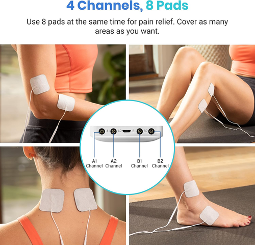 Etekcity 4-Channel Rechargeable TENS Unit,Fsa-Hsa Eligible Muscle Stimulator for - Picture 3 of 12