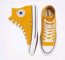 Converse Chuck Taylor All Star High Unisex Men 7, Women 9 Lemon Chrome Yellow