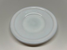 Akro Agate MISS AMERICA The Little American Maid Tea Set WHITE Saucer MS.