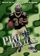 1999 Fleer Mystique #6 PT Ricky Williams Protential #/1999