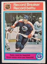 1982 Dave Hawerchuk Winnipeg Jets Record Breaker NHL O-Pee-Chee Card  #3