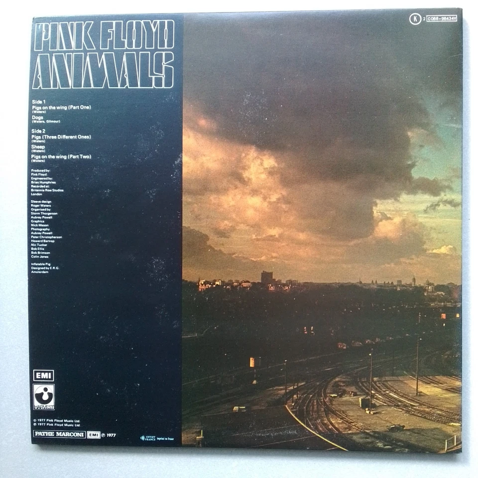 PINK FLOYD * ANIMALS * 1977  33T LP DISQUE ROSE , PINK * COMME NEUF  - Photo 3/3
