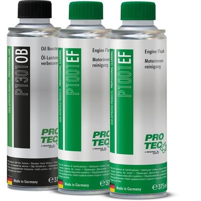 PRO-TEC 2x P1001  +  P1301  Motorinnenreinigung + Öl-Leistungsverbesserer 375ml