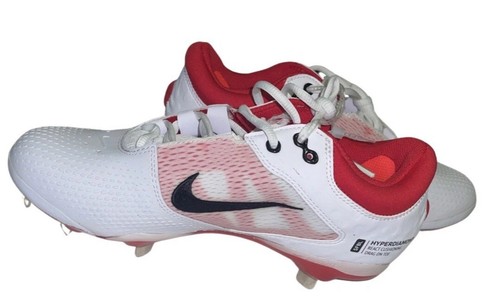 Nike Hyperdiamond 4 Elite Damen-Softballschuhe Stollen rot & weiß Größe 9 - Bild 2 von 4