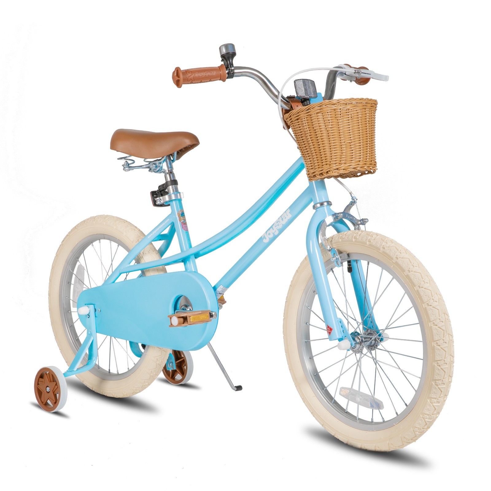 JOYSTAR Girls Bike 5-13 Yrs Old 18 20 inch with Training Wheels basket stickers