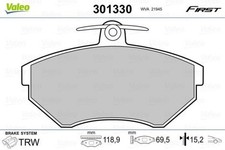 Front Disc Brake Pad Set VALEO Fits VW SEAT Caddy II Corrado Flight 6N0698151B