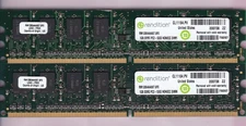 2GB 2x1GB PC2-5300 RENDITION RM12864AA667.8FE DDR2-667 Desktop Ram Memory Kit