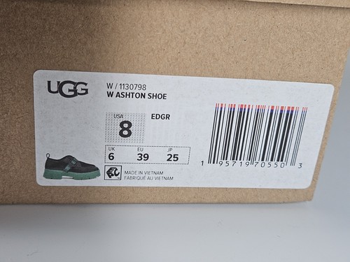 New In Box Ugg Ashton Plush Emerald Green Waterproof Loafers Shoes WOMENS Size 8 - Picture 4 of 14