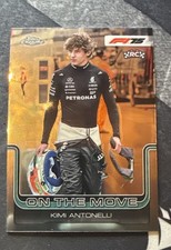 2025 Topps Chrome Formula 1 - F1 On The Move Andrea Kimi Antonelli #185 (RC)