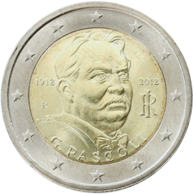 Italie 2 Euros Commémo. 2012 - Giovanni Pascoli