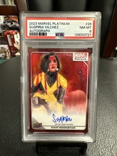 2023 marvel platinum Artist Auto Red Rainbow Dani Moonstar Psa 8 