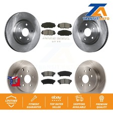 Disc Brake Rotor And Semi-Metallic Pad Front Rear Kit For 2016-2020 Toyota Mirai
