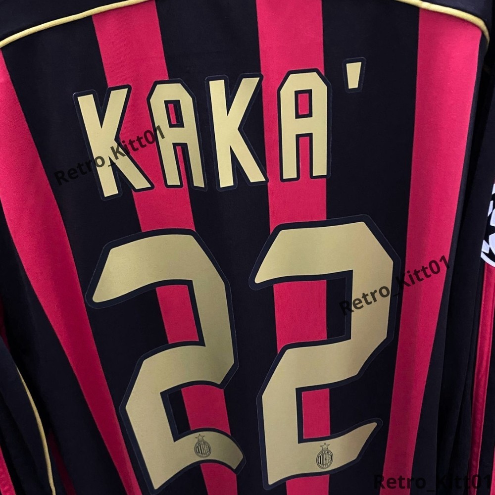 KAKA 22 AC Milan Jersey 2006/2007 Long Sleeve Retro Shirt M | eBay