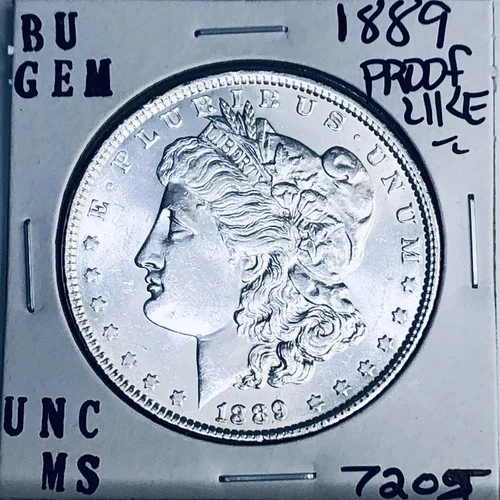 1889 BU GEM MORGAN SILVER DOLLAR UNC MS+++ U.S. MINT RARE COIN 7205