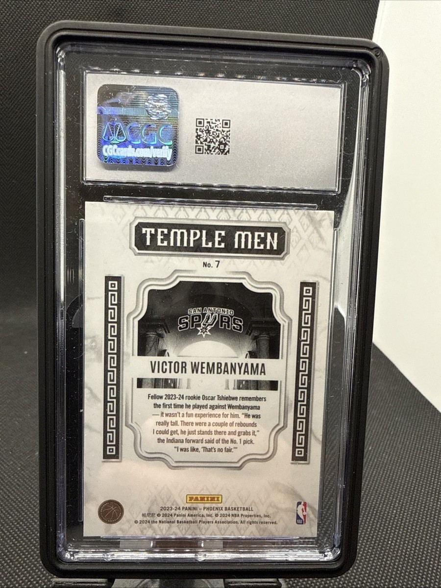 レッドアイ 2023-24 Panini Phoenix - Temple Men Victor Wembanyama #7 Red Ice