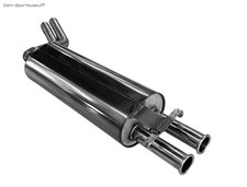 Fox Edelstahl Sportauspuff Mercedes E-Klasse W123 230 E 2x50mm (Mod. ohne Kat)