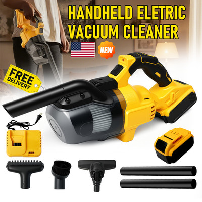 500W Cordless Handheld Vacuum Cleaner Portable Car Auto Home Wireless W/ Battery