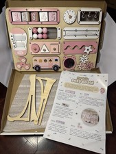 KALOTOYS Wooden Montessori Busy Board Sensory Activity Toys for Toddler PINK 40