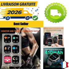 Oukitel BT101 Montre Connectée Sport 2,02" 100 Modes GPS Etanche 5ATM Cardio