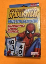 Spider Sense Spider Man Multiplication Learning Game Cards GC FREE SHIPPING