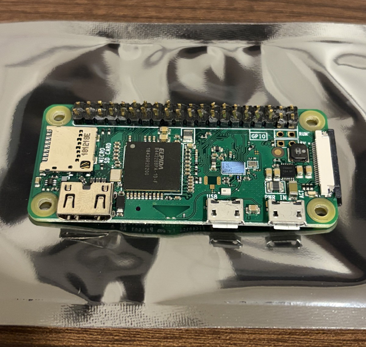 Raspberry Pi Zero WH v1.1 (Used with Cut Headers, Board Only, tested, AS-IS)