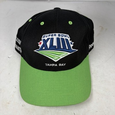 Reebok Exclusive Stadium Collection Super Bowl XLIII Black & Lime NFL Hat