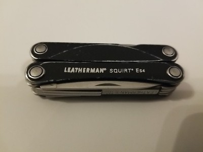 Leatherman Black Squirt ES4 Multi Tool Knife Screwdrivers Wire Strippers
