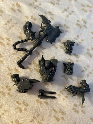 Warhammer 40k Orks Warbikers NOB UPGRADES   Torso, Big Choppa, Klaw, Heads   OOP