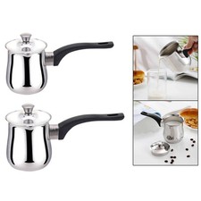 Turkish Coffee Pot Coffee Maker with Handle for Induction Cooktops Tea Brew Pot
