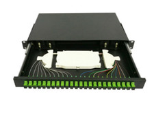 1U 19'' Rackmount 24 Port SC/APC Fiber patch panel with pigtail,SC Adapter -7854