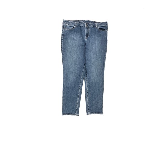 Talbots Signature Slim Ankle Damengröße 16 dunkle Waschung blau Denim Jeans