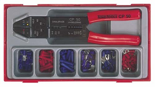 TENGTOOLS 110380102 Set Di Pinze di Terminali TTCP121 121 Pz