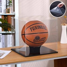 Clear Acrylic Display Case UV Protected Acrylic Basketball Holder, Display Case